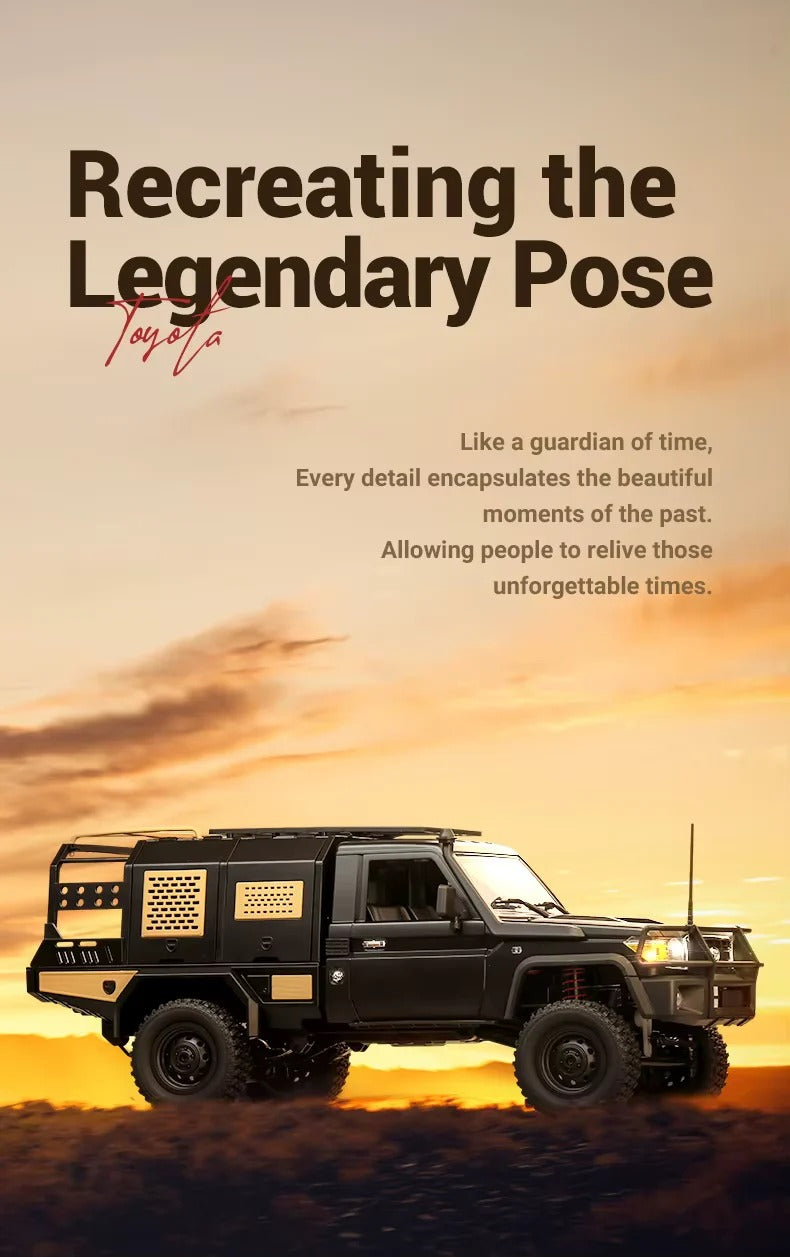 MNRC MN82S - 1:12 Toyota Land Cruiser LC79 RC Rock Crawler | 4WD 2.4GHz Full Proportional Off-Road Pickup Truck with LED Lights description image 5