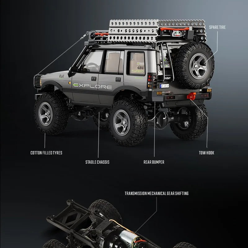 JXC LR1801 - 1:18 RC Rock Crawler | 4WD Dual Speed Off-Road Climbing Truck with 2.4GHz Remote, High Torque & RTR Battery description image 5