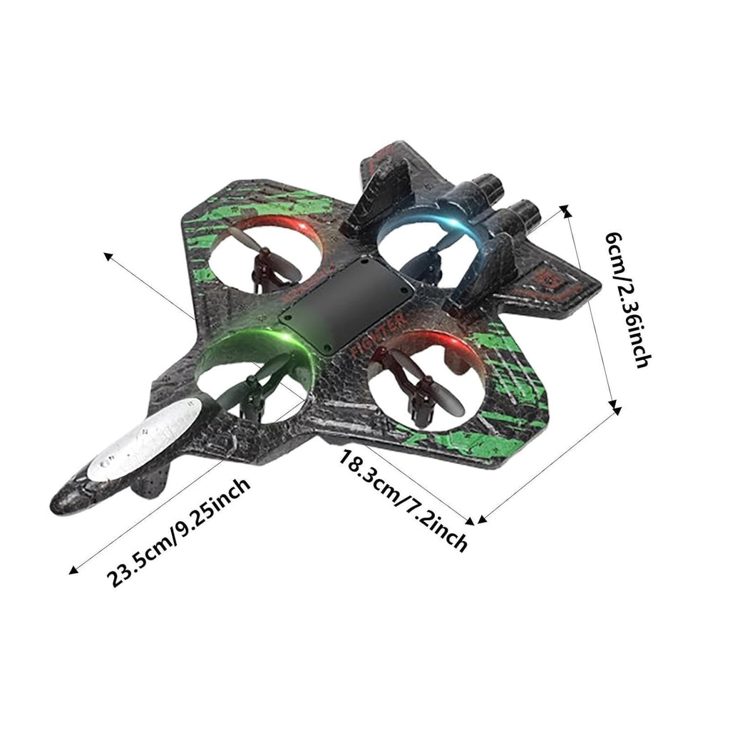 X25 Fighter Aircraft Plane Jet with 2 Batteries | Gravity Sensor RC Jet, 360° Flip, LED Lights, Rechargeable Toy