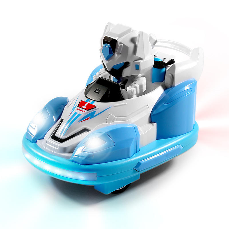 Remote Control Robot Bumper Battle Car Set with Lights Interactive 2 Player Multiplayer Toy for Kids