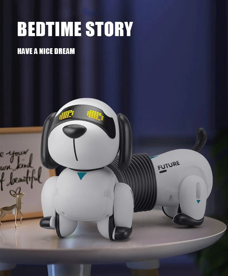 Smart Dachshund Robot Dog Toy Remote Control Interactive Electronic Pet with Touch Sensor Follow Function Music Dance Walking for Kids - K22 description image 6