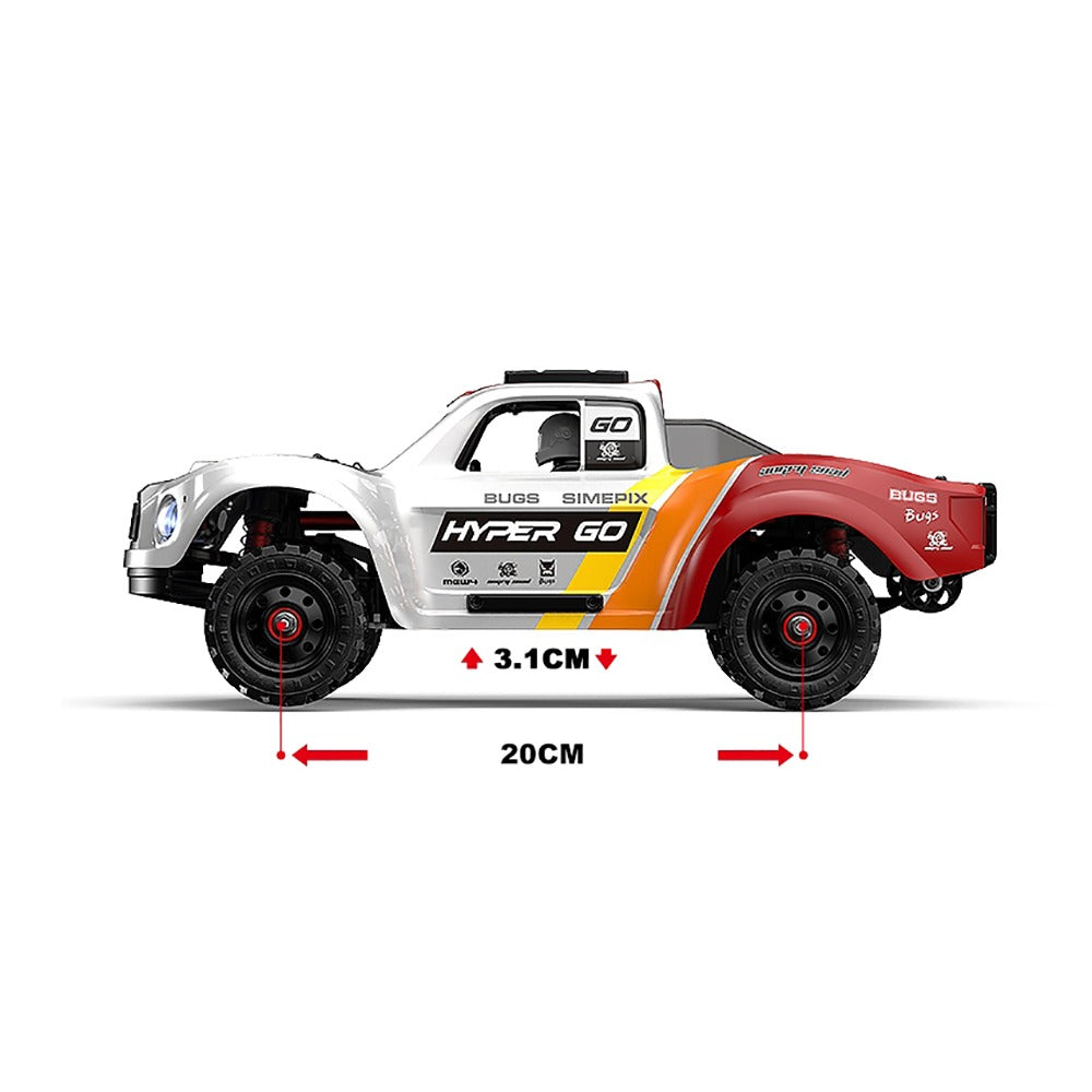 MJX Hyper Go 14211 - 1:14 Brushless RC Short Course Truck | 4WD 2.4GHz High-Speed Off-Road Racer with Oil-Filled Shocks description image 6
