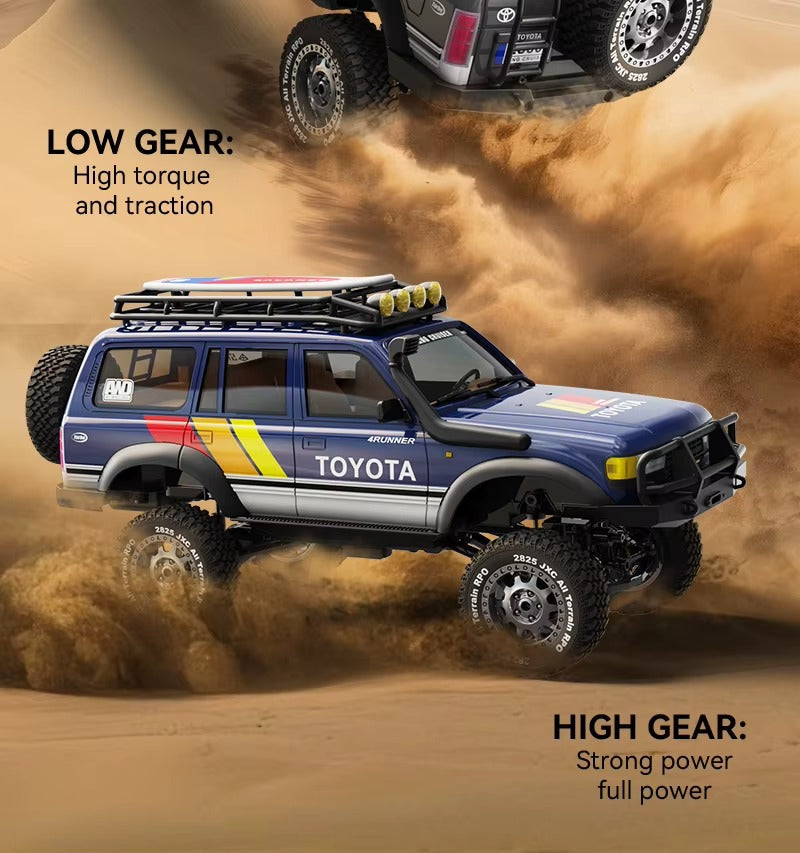 JXC LC80 - 1:12 Toyota Land Cruiser RC Car | 4WD 2.4GHz Remote Control Off-Road Rock Crawler Truck with LED Lights, Realistic Body & Full Function Control description image 6