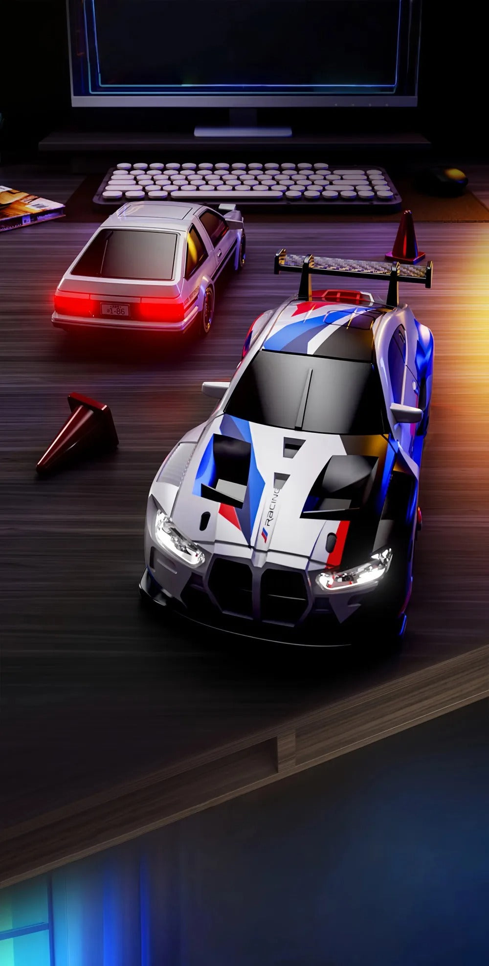88RC GT43 - 1:43 Scale Semi-Alloy RC Drift Car with 2.4GHz Remote Control, 4WD High-Speed Racing Car, Rechargeable Battery, Ready-to-Run Remote Control Toy for Kids & Adults description image 6