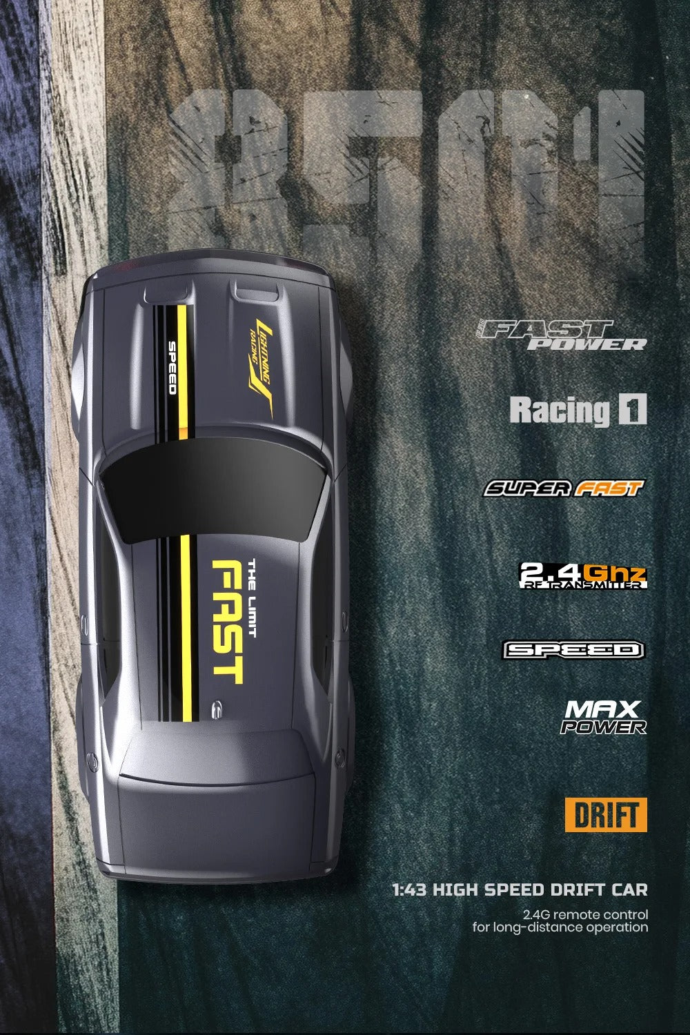 1:43 Scale 4WD RC Drift Car 2.4GHz Mini Remote Control Racing Car Toy - 8500 description image 6