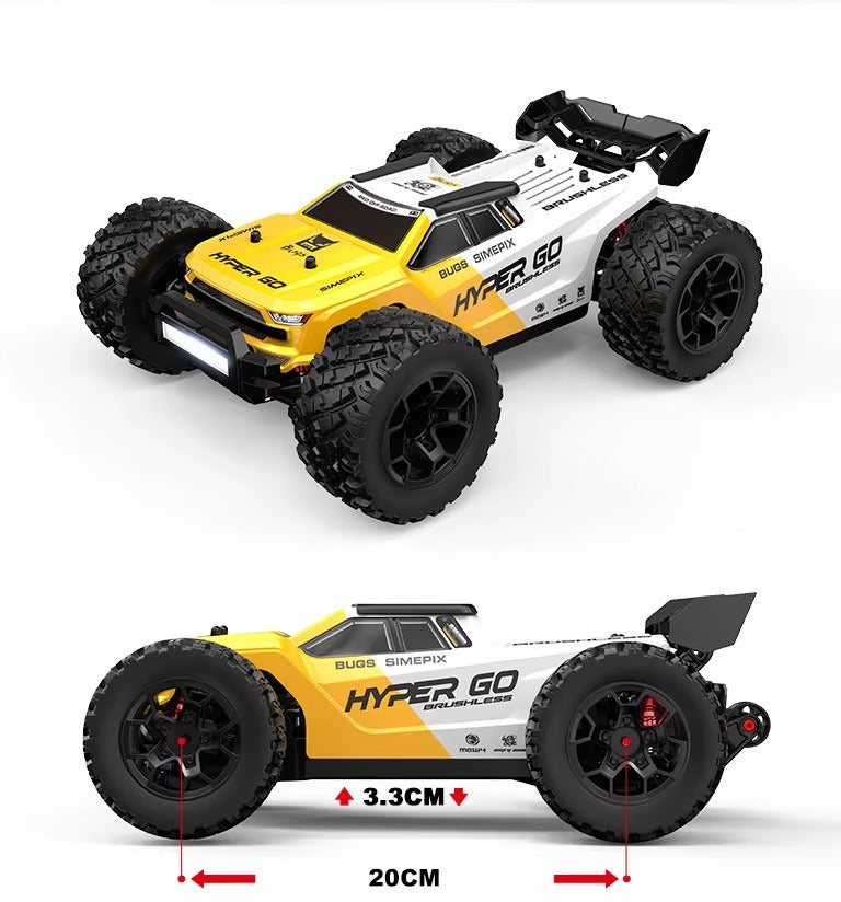 MJX Hyper Go 14207 - 1:14 Brushless RC Off-Road Truck | 4WD 53km/h High-Speed Racer with Dual Body Shells & Oil-Filled Shocks description image 7