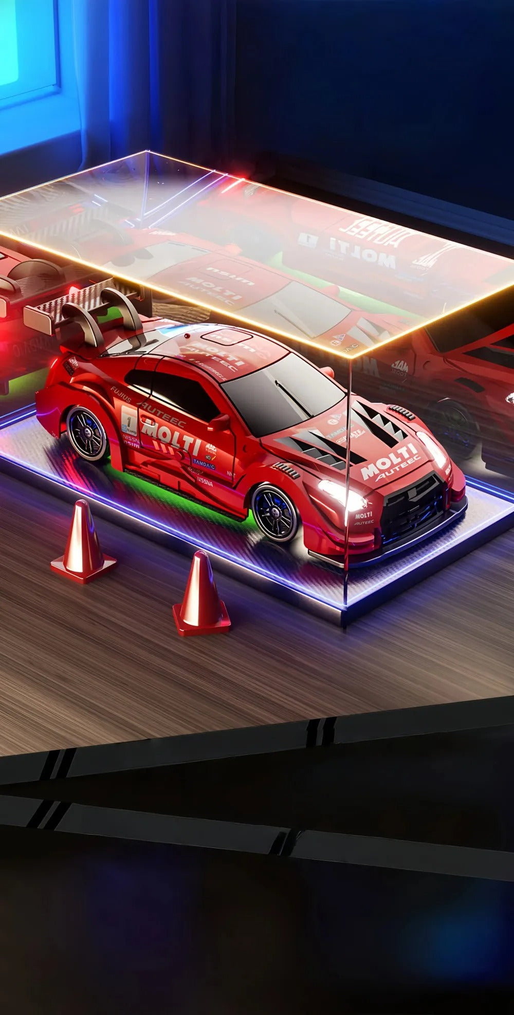 88RC GT43 - 1:43 Scale Semi-Alloy RC Drift Car with 2.4GHz Remote Control, 4WD High-Speed Racing Car, Rechargeable Battery, Ready-to-Run Remote Control Toy for Kids & Adults description image 7