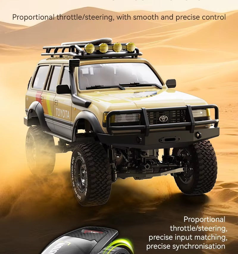 JXC LC80 - 1:12 Toyota Land Cruiser RC Car | 4WD 2.4GHz Remote Control Off-Road Rock Crawler Truck with LED Lights, Realistic Body & Full Function Control description image 8