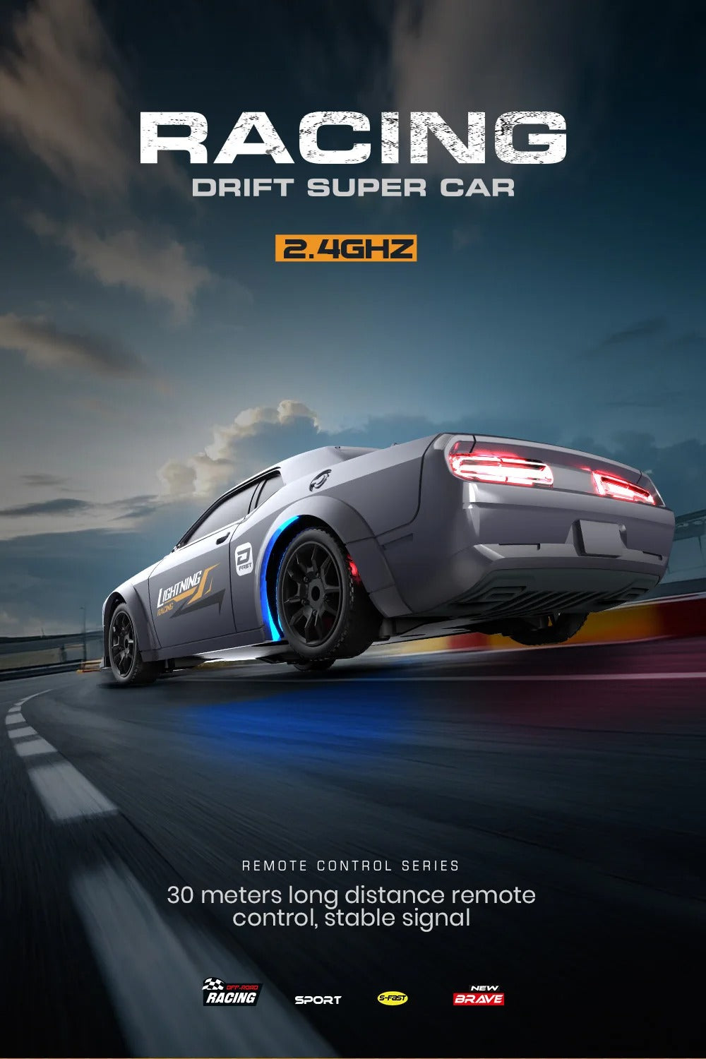 1:43 Scale 4WD RC Drift Car 2.4GHz Mini Remote Control Racing Car Toy - 8500 description image 8