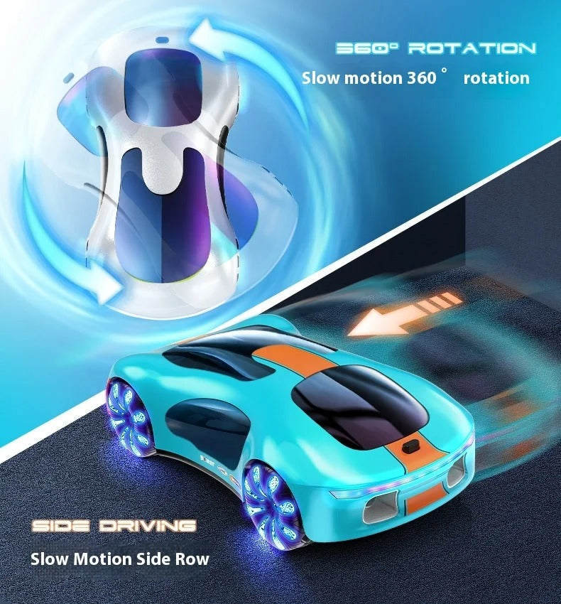 CV-E600 - Dual Spray Simulation Remote Control Concept RC Car with LED Lights 360° Stunt Drift Racing Toy for Kids description image 8
