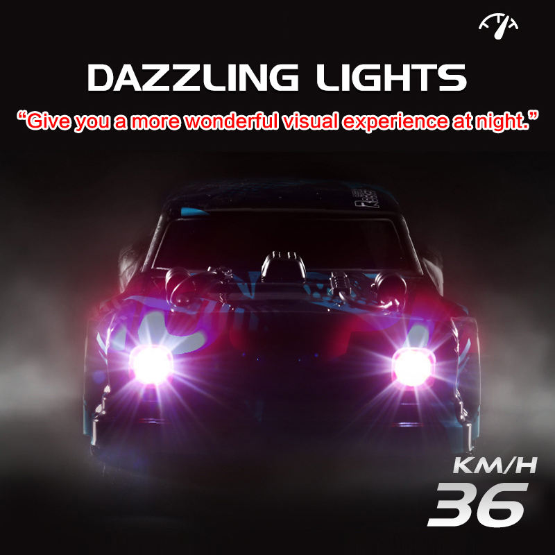 Hospeed 16351 - 1:16 4WD RC Drift Car – 2.4GHz High-Speed Racing Car with Dual Drift & Off-Road Tires, LED Lights & Precision Control description image 8