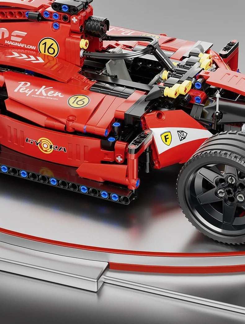Machine Player 67110 Formula 1 Racing Car Building Blocks Set, 1:10 Scale, 1161-Piece F1 Model Kit, 48cm Large Race Car, ABS Construction Set for Kids & Adult Collectors description image 8
