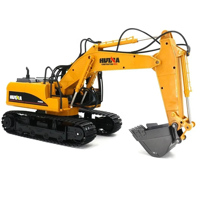 HUINA 1535 - 1:14 Scale 15ch RC Die-cast RC Excavator Construction Truck Toys Radio Control Toy Alloy Engineering Excavator description image 8