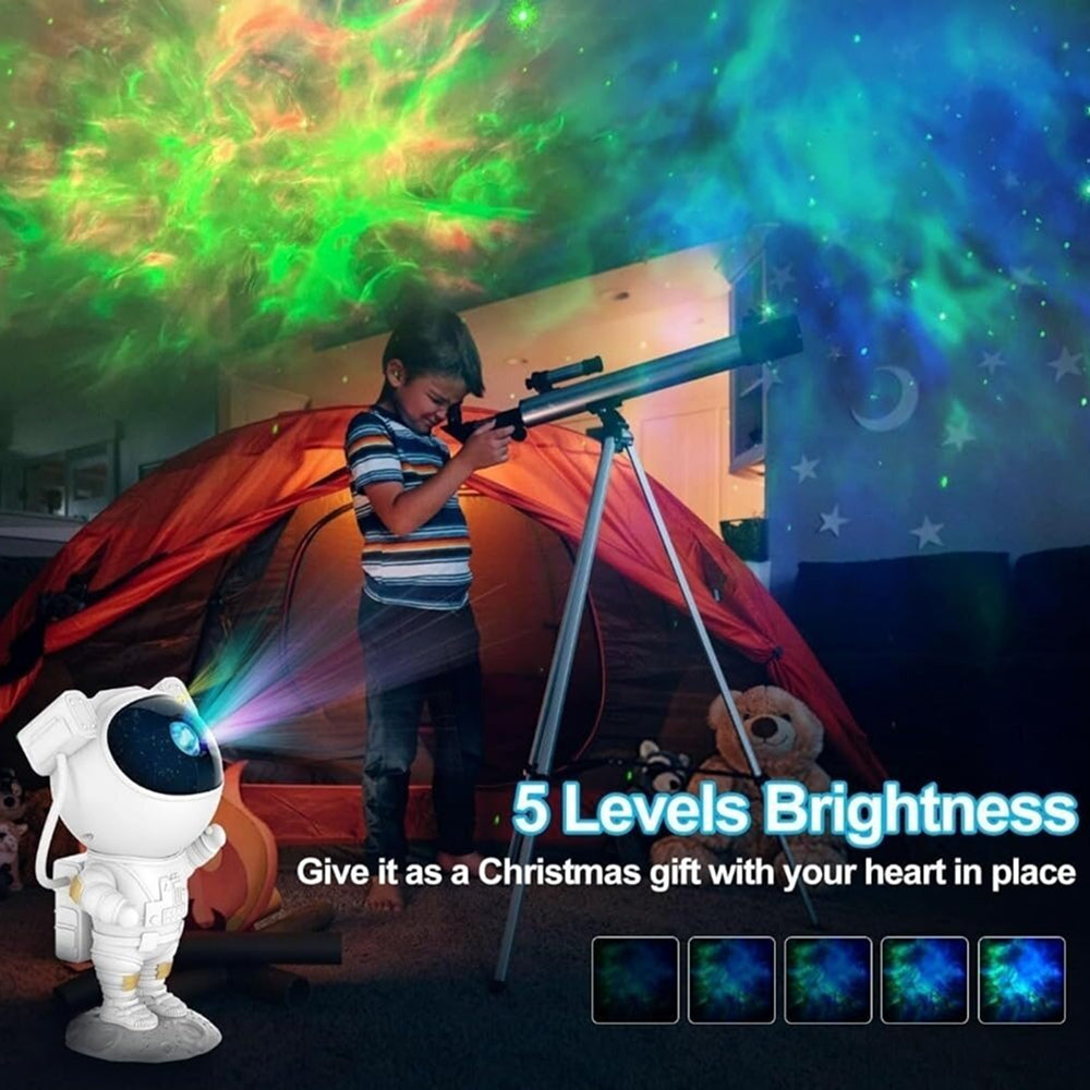 Astronaut Galaxy Star Projector Night Light with Nebula & Star Effects | LED Space Projector Lamp for Kids Bedroom, Nursery, Home Decor, Gift for Boys, Girls & Space Lovers