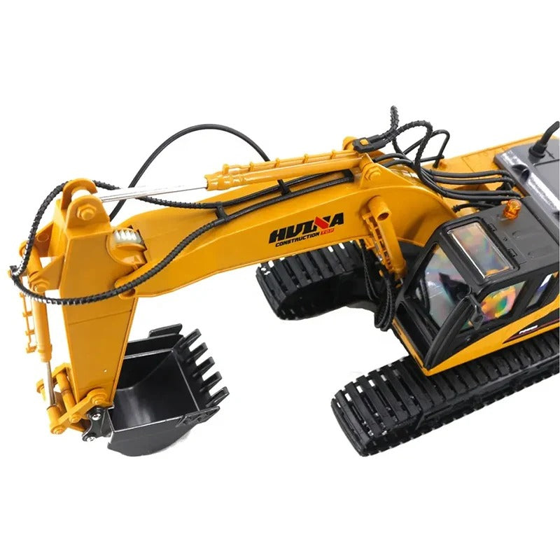 HUINA 1535 - 1:14 Scale 15ch RC Die-cast RC Excavator Construction Truck Toys Radio Control Toy Alloy Engineering Excavator description image 9