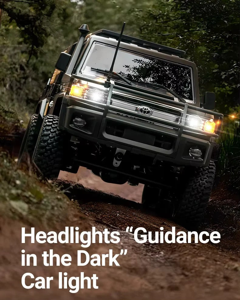 MNRC MN82S - 1:12 Toyota Land Cruiser LC79 RC Rock Crawler | 4WD 2.4GHz Full Proportional Off-Road Pickup Truck with LED Lights description image 9