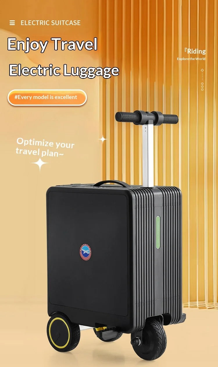 Airwheel SE3S Smart Electric Riding Suitcase, 20L Rideable Carry-On Luggage with 250W Brushless Motor, 13 km/h Speed, 73.26Wh Removable Battery, TSA Lock and USB Charging description image 1