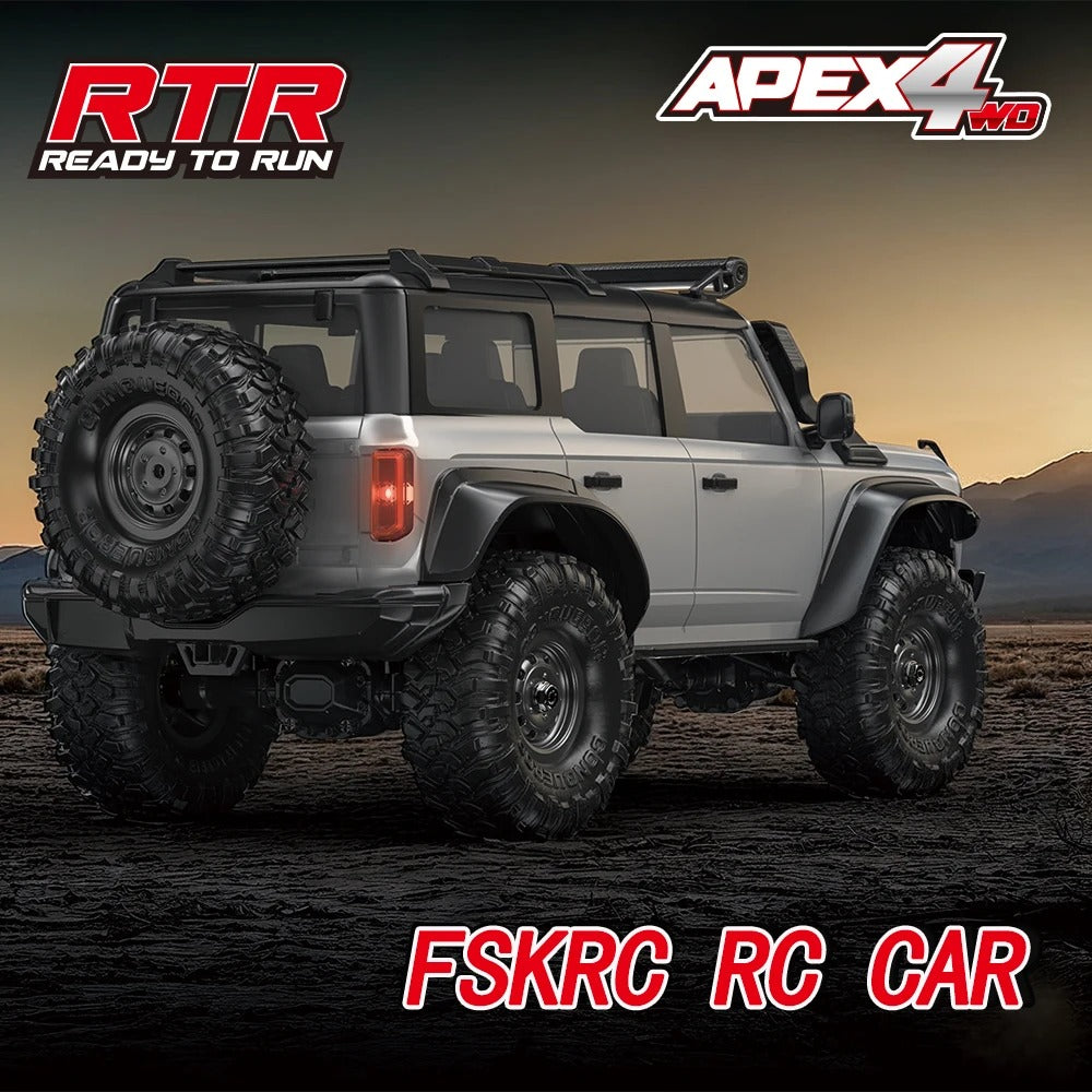 HB Toys HB-R1601 / HB-R1602 / HB-R1603 - 1:16 Scale RC Bronco Style Rock Crawler 4WD Off-Road Climbing Car, 2.4GHz Remote Control, IPX4 Splash Resistant, LED Lights, 7.4V Rechargeable Battery, RTR description image 1