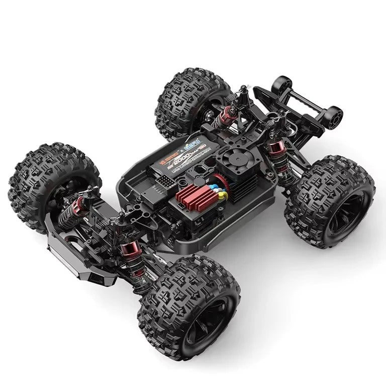 MJX Hyper Go 16212 - 1:16 4WD Brushless RC Truggy, 2845 4300KV Motor, 45A ESC, Metal Drivetrain, Oil-Filled Shocks, 17G Digital Servo, 2S 2000mAh LiPo Battery, 2.4GHz Radio, LED Lights description image 2