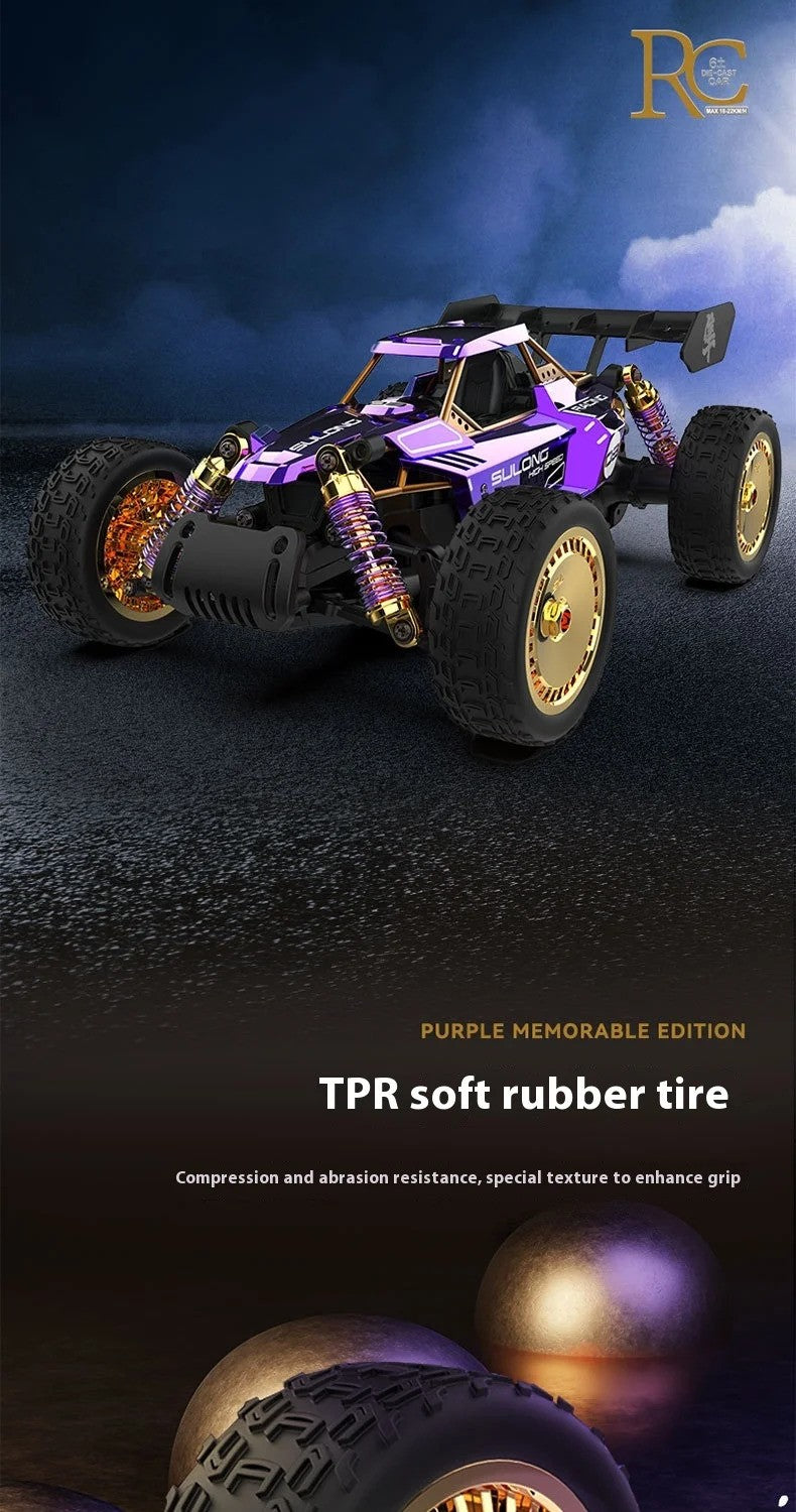 SULONG SL-6034 - 1:14 Scale Die-Cast Alloy RC Off-Road Buggy – 2.4GHz High-Speed Remote Control Car with Metal Body, Independent Suspension & Racing Design (Purple) description image 3
