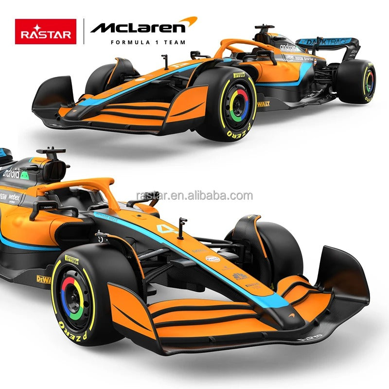 RASTAR McLaren F1 MCL36 - 1:18 Scale RC Racing Car, 2022 Emilia Romagna Grand Prix Licensed Formula 1 Model, 2.4GHz Remote Control Vehicle with Full-Function Driving and Independent Suspension description image 3
