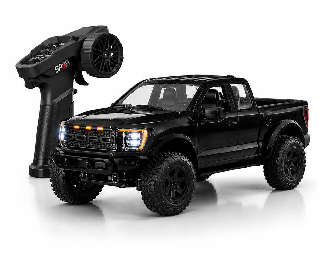 Hstar F150 - R12-01  1:12 4WD RC Rock Crawler Pickup Truck Two-Speed Off-Road Remote Control Car with LED Lights, 2.4GHz Full Proportional Control, 7.4V Rechargeable Battery, All Terrain Performance