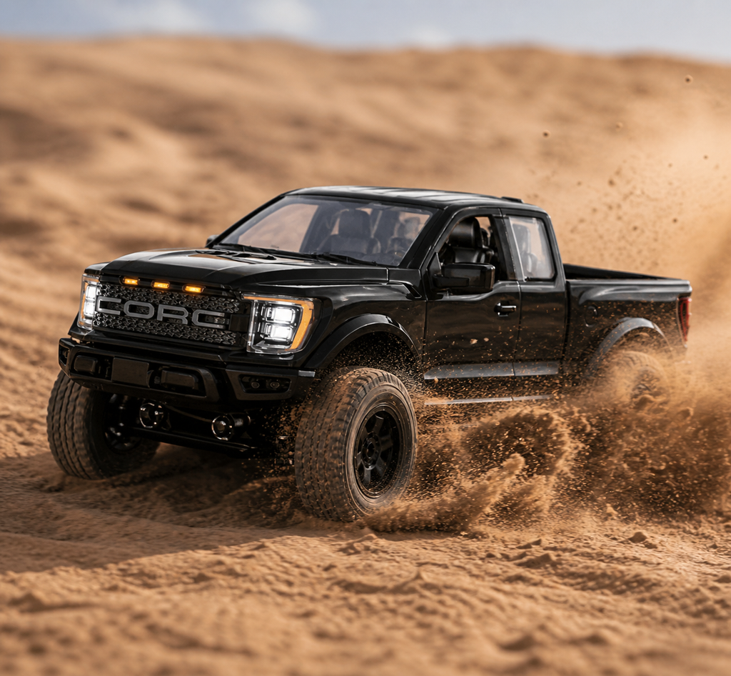 Hstar F150 - R12-01  1:12 4WD RC Rock Crawler Pickup Truck Two-Speed Off-Road Remote Control Car with LED Lights, 2.4GHz Full Proportional Control, 7.4V Rechargeable Battery, All Terrain Performance