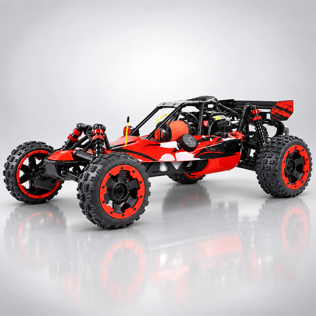 ROFUN BAHA 5B - 1:5 Scale 29CC 2-Stroke Petrol Gasoline RC Buggy, 2WD Rear-Wheel Drive Off-Road Racing Car with 2.4GHz Radio Control System