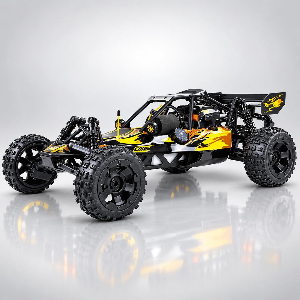 ROFUN BAHA 5B - 1:5 Scale 29CC 2-Stroke Petrol Gasoline RC Buggy, 2WD Rear-Wheel Drive Off-Road Racing Car with 2.4GHz Radio Control System