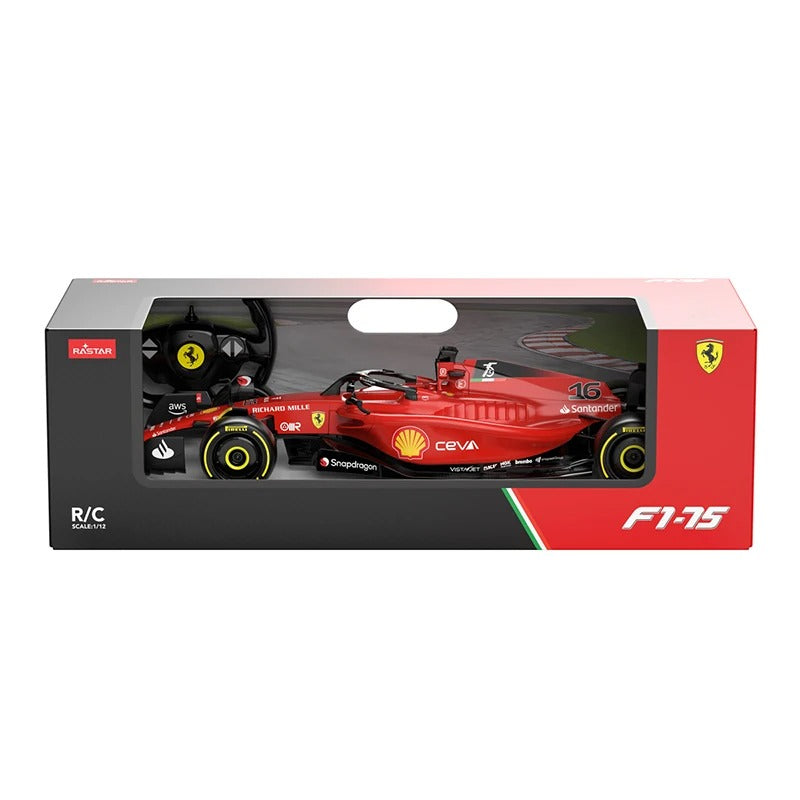 RASTAR Ferrari F1-75 RC Car, Model 99960 - 1:12 Scale Formula 1 Racing Car with 2.4GHz Remote Control, Rechargeable Battery, Forward and Reverse Drive, Left and Right Steering description image 4
