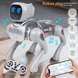 Smart Remote Control Intelligent Robot Dog Toy for Kids Smart Simulation RC Robot with Light, Music & Interactive Functions secondary