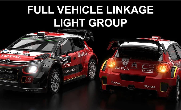 MJX Hyper Go 7303DC - 1:7 Citroën C3 WRC 4WD Brushless RC Rally Car, 3974 2500KV Sensored Motor, 120A ESC, 35KG Metal Servo, G3C Gyro, Triple Metal Differentials, 4S Battery & Charger description image 5