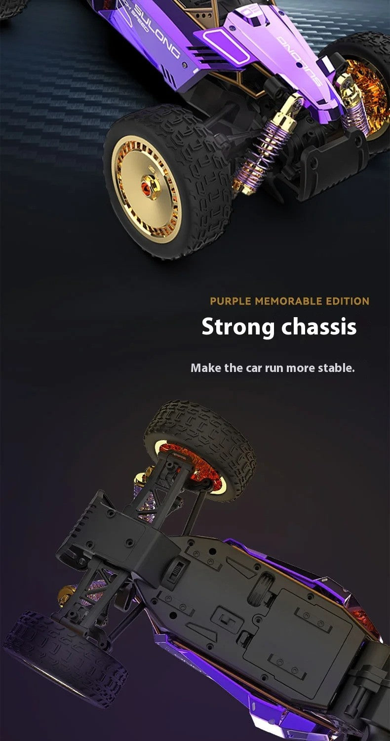 SULONG SL-6034 - 1:14 Scale Die-Cast Alloy RC Off-Road Buggy – 2.4GHz High-Speed Remote Control Car with Metal Body, Independent Suspension & Racing Design (Purple) description image 5
