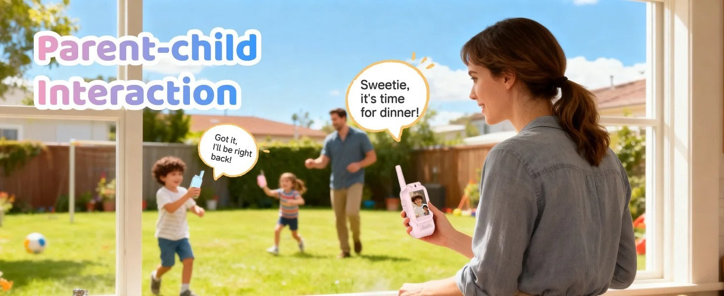 Video Walkie Talkie for Kids, Two-Way Communication Toy with Screen, Antenna and Speaker, Interactive Pretend Play Gadget for Children, Fun Communication Toy Gift for Boys and Girls description image 6