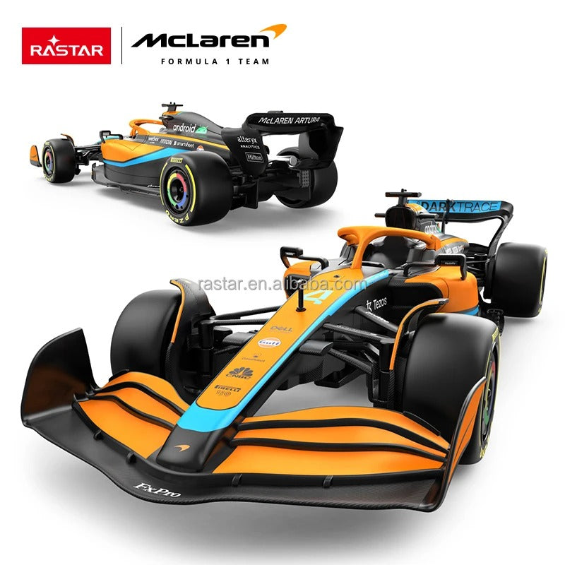 RASTAR McLaren F1 MCL36 - 1:18 Scale RC Racing Car, 2022 Emilia Romagna Grand Prix Licensed Formula 1 Model, 2.4GHz Remote Control Vehicle with Full-Function Driving and Independent Suspension description image 6