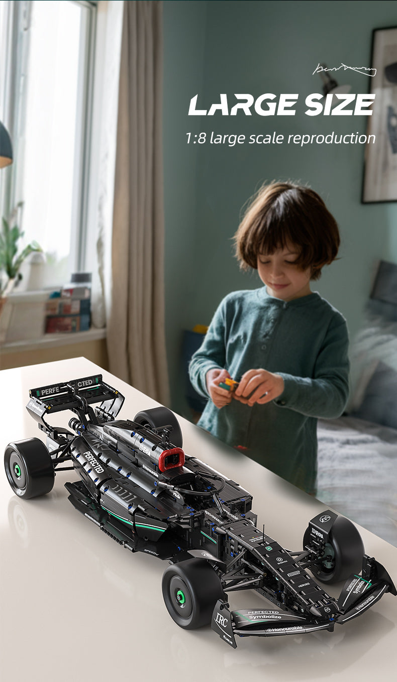 Machine Player 66654 - 1:8 Scale Formula One Racing Car Building Blocks Set, 1778 Pieces, Static Model - RC Upgrade Compatible (Motor, Battery & Remote Control Not Included) description image 6