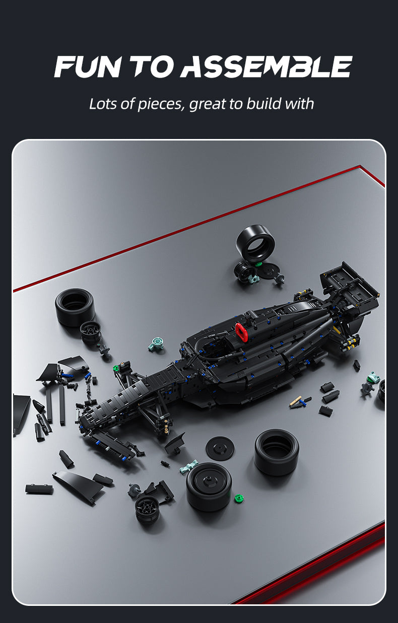 Machine Player 66654 - 1:8 Scale Formula One Racing Car Building Blocks Set, 1778 Pieces, Static Model - RC Upgrade Compatible (Motor, Battery & Remote Control Not Included) description image 7