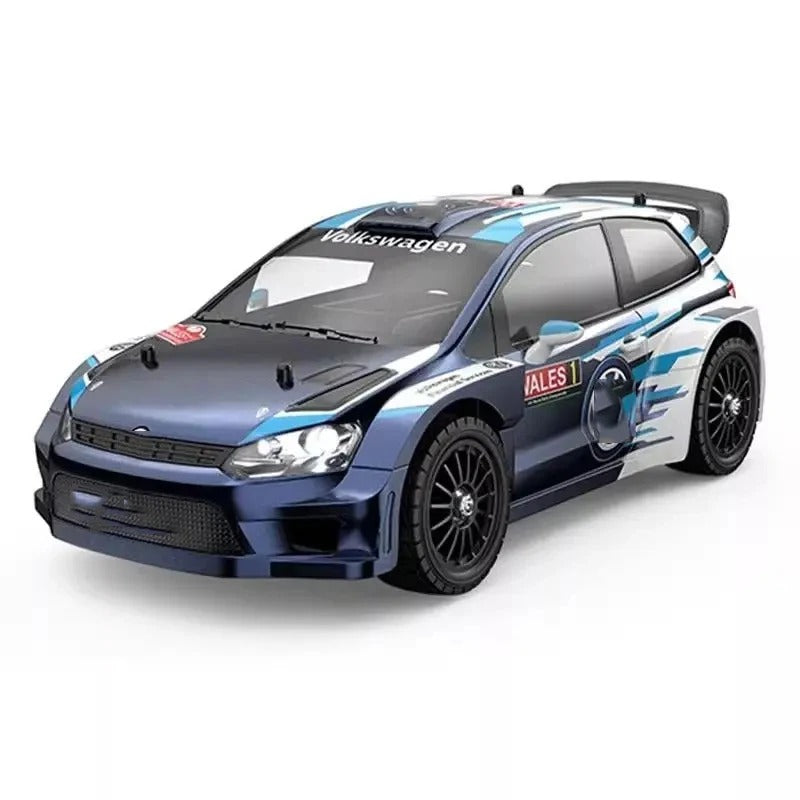 MJX Hyper Go 7304-DC Volkswagen Polo R WRC 1:7 4WD Brushless RC Rally Car, 3974 2500KV Sensored Motor, 120A ESC, 35KG Metal Servo, Metal Drivetrain, 4S 5000mAh Battery, Charger description image 7
