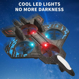 E35 RC Fighter Plane with LED Lights | 2.4GHz Remote Control Flying Jet Toy secondary
