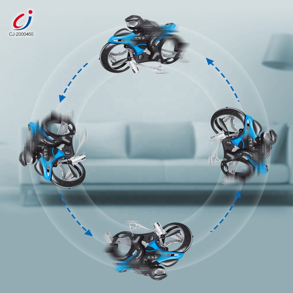 AF903 2-in-1 RC Flying Motorcycle Toy | 2.4GHz Land & Air Quadcopter with 360° Flips, LED Lights & Rechargeable Battery
