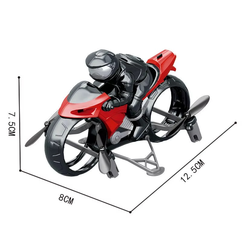 AF903 2-in-1 RC Flying Motorcycle Toy | 2.4GHz Land & Air Quadcopter with 360° Flips, LED Lights & Rechargeable Battery