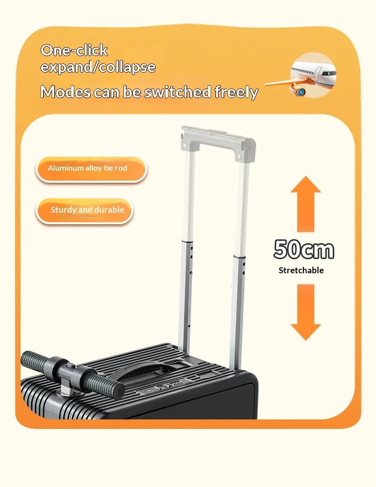 Airwheel SE3S Smart Electric Riding Suitcase, 20L Rideable Carry-On Luggage with 250W Brushless Motor, 13 km/h Speed, 73.26Wh Removable Battery, TSA Lock and USB Charging description image 10