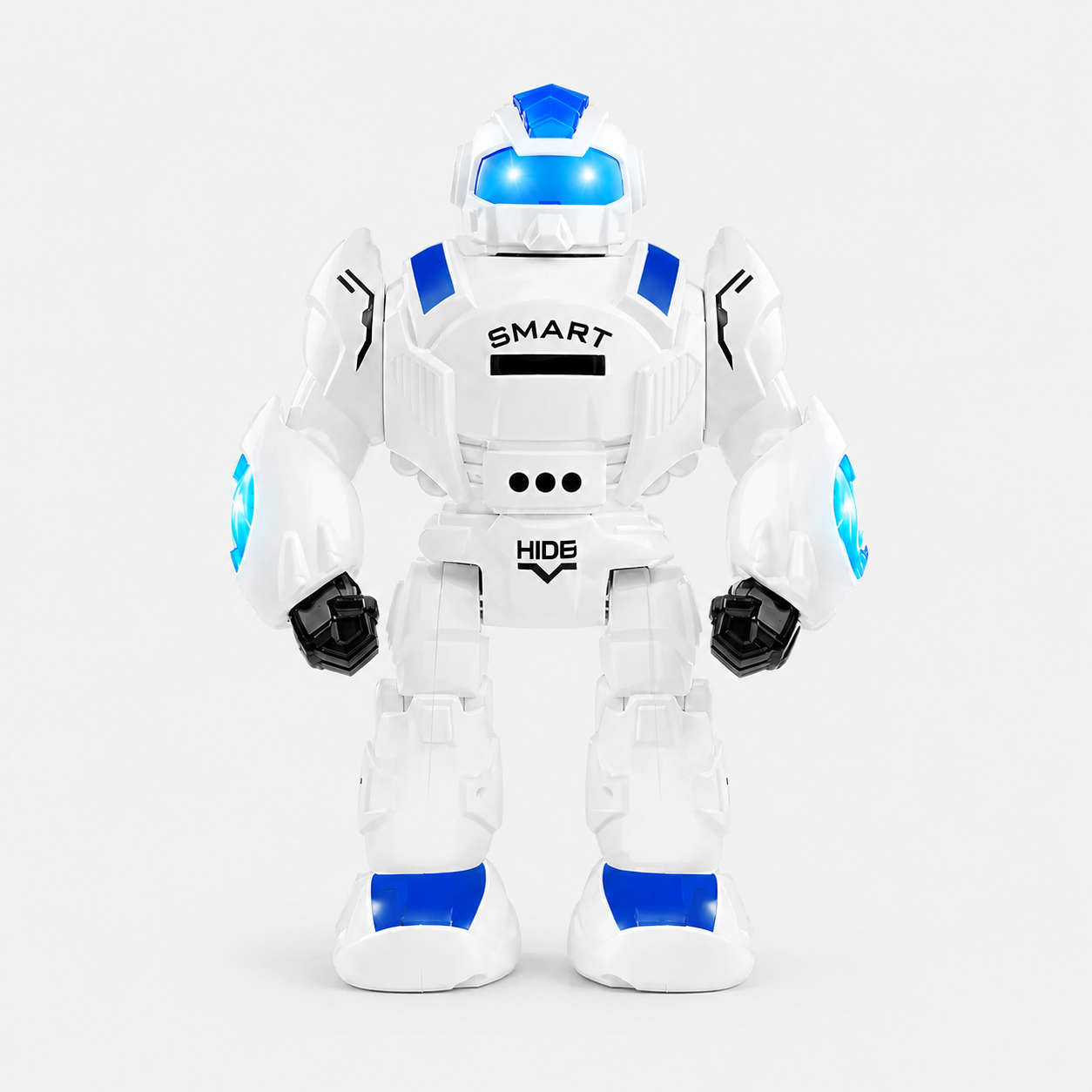 Smart Remote Control Humanoid Robot Toy with Gesture Sensing Music LED Lights Disc Shooting Interactive Walking Robot for Kids