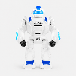 Smart Remote Control Humanoid Robot Toy with Gesture Sensing Music LED Lights Disc Shooting Interactive Walking Robot for Kids