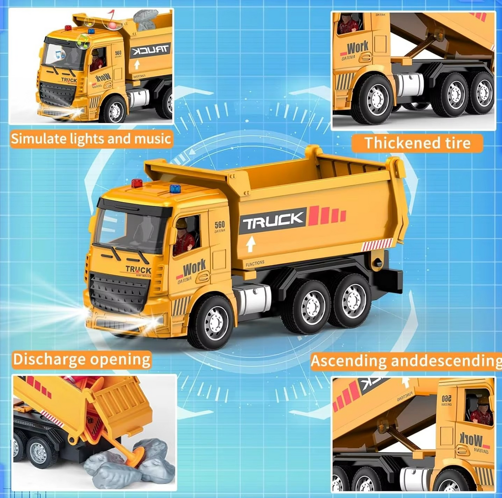 1:20 Scale 6CH RC Tanker Truck for Kids | Remote Control Oil Transport Truck with Realistic Engineering Design & Easy-to-Use Controller | Age 6+