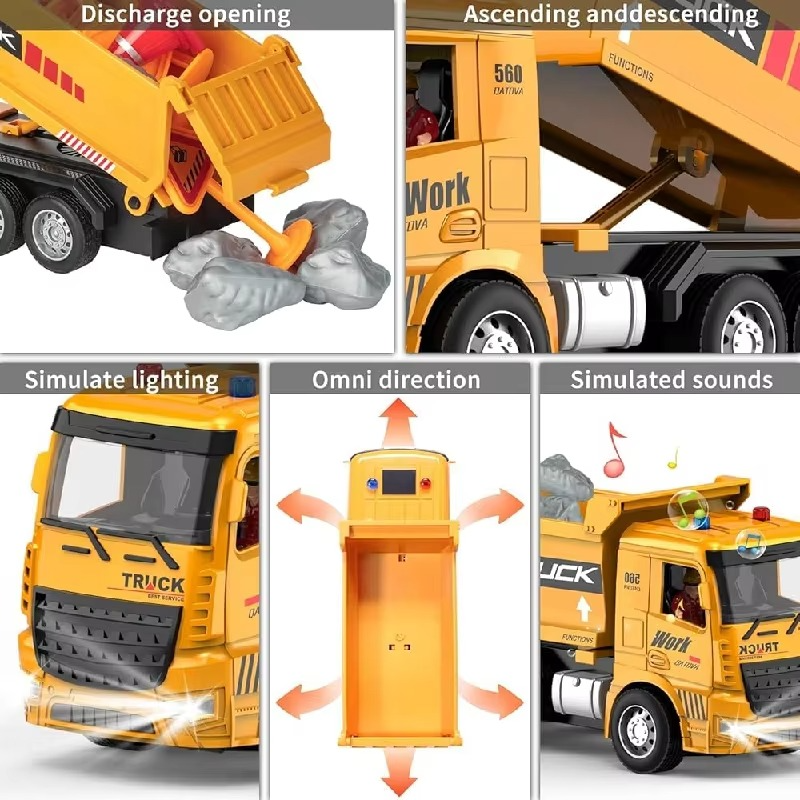1:20 Scale 6CH RC Tanker Truck for Kids | Remote Control Oil Transport Truck with Realistic Engineering Design & Easy-to-Use Controller | Age 6+