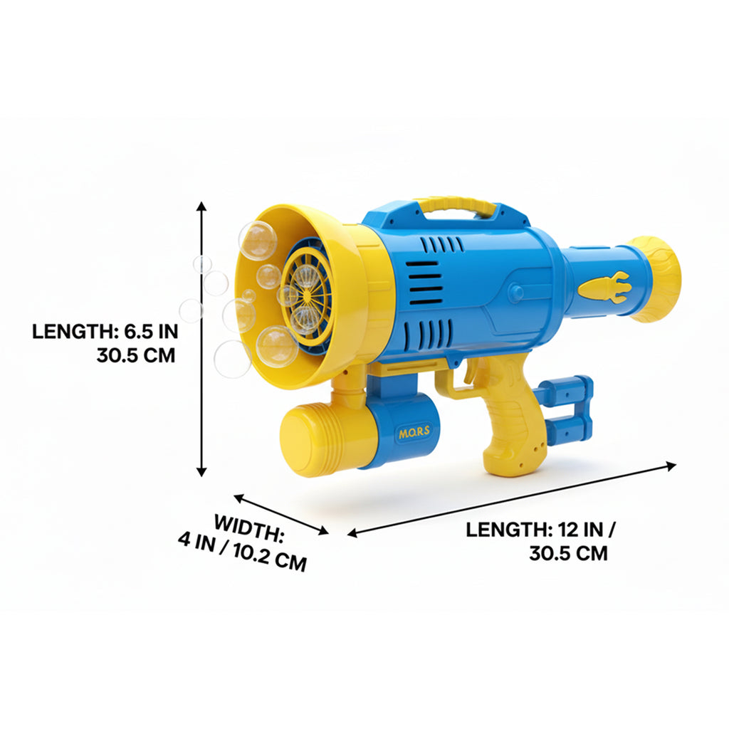 Large Bubble Gun Toy for Kids | Enhanced Bubble Blaster for Outdoor Play, Parties & Backyard Fun