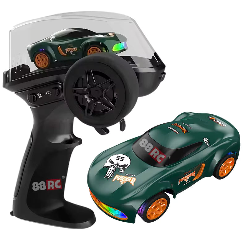 1/64 Mini RC Drift Car 4WD High-Speed Desktop Toy Remote Control Sports Cars 2.4Ghz Racing Model description image 3