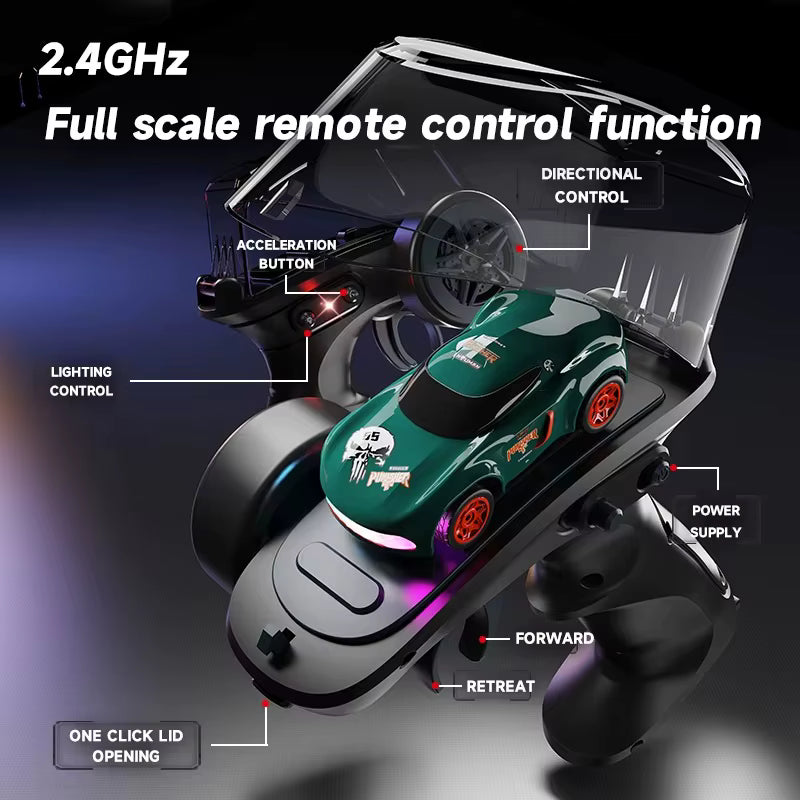 1/64 Mini RC Drift Car 4WD High-Speed Desktop Toy Remote Control Sports Cars 2.4Ghz Racing Model description image 4