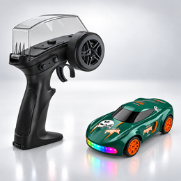 JJRC - 1:64 4WD Mini RC Drift Car with Pistol Remote | 2.4GHz High-Speed Desktop Racing Car with LED Lights & Precision Drift Control
